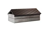 Парапет 300х510х110мм Коричневый с посадкой на 1 кирпич (200/225/255мм)