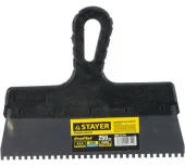 Шпатель зубчатый STAYER 250 мм 4х4