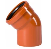 Отвод Ostendorf наружной канализации 110 мм, 45 градусов