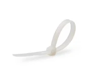 Хомуты-стяжки нейлоновые FORTISFLEX КСС 4х300 мм белый 100 штук