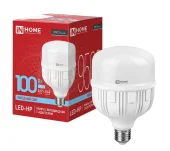 Лампа светодиодная LED E27+Е40 адаптер R диод, груша, 100Вт, холодный