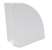 Колено горизонтальное пластик 90, 60х204 мм