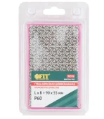 Губка алмазная для сухого шлифования FIT 90х55 мм, Р60