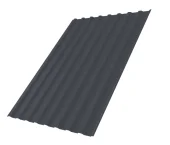 Профнастил С20B 0,45 PE RAL 7024 мокрый асфальт