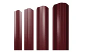 Штакетник М-образный А фигурный 0,45 PE-Double RAL 3005 красное вино