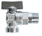 Кран-мини угловой Bugatti 884 на 1/2х3/4 нар/нар рез.