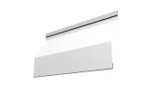Ламель забора жалюзи Milan Slim 0,45 Drap RAL 9003 сигнальный белый
