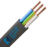 Кабель ВВГнг(А)-LS 3х6 ок (N, PE) - 0.66кВ ГОСТ ККЗ