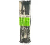 Хомуты-стяжки нейлоновые FORTISFLEX КСС 4х300 мм черный 100 штук