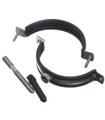 Хомут металлический с резинкой 4 Размер 107-115 мм со шпильк. и дюбел.