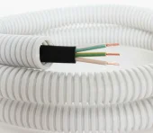 Кабель ВВГнг(А)-LS 3х1.5ок (Конкорд) в Трубе гофр. ДКС 20d