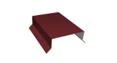 Парапетная крышка прямая 100мм 0,4 PE с пленкой RAL 3005 красное вино (2,5м)