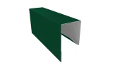 Планка П-образная заборная 17 0,4 PE с пленкой RAL 6005 зеленый мох (2,5м)