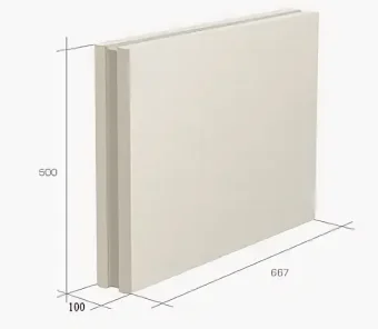 Купить Пазогребневая плита (ПГП) Белая 667х500х100