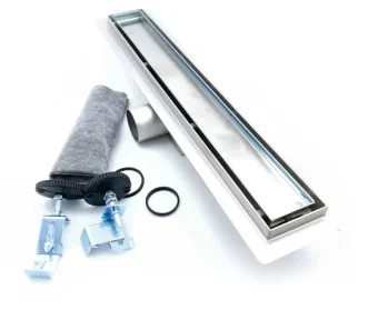 Фото Трап для душа TIM 70x600 мм универсальный затвор нержавеющая сталь