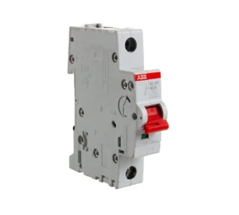 Фото Рубильник ABB 1 полюс SD201/40 рычаг красный