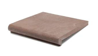 Фото Ступень фронтальная для лестниц Флоренция 36х33 см, цвет шоколад