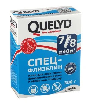 Фото Клей для флизелиновых обоев Quelyd Спец-флизелин 300 гр
