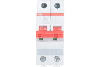 Фото Рубильник ABB SD202/63 рычаг красный
