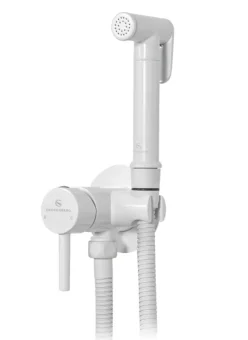 Купить Смеситель встраиваемый с гигиеническим душем Grocenberg GB001 Белый