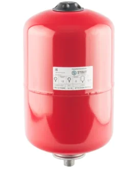 Фото Расширительный бак STOUT STH-0004 на отопление 12 л. (цвет красный)