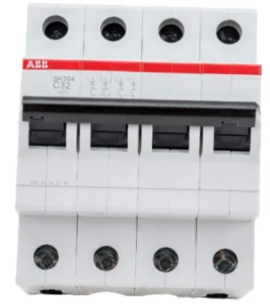 Фото Автоматический выключатель ABB S204 4P 32A 6kA 