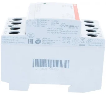 Купить Контактор ABB - ESB63-40N-06 63А АС-1, 4НО, катушка 230В AC/DC