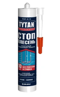 Цена на Герметик силиконовый Tytan Professional Стоп Плесень санитарный нейтральный белый 280 мл