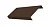 Ламель обратная 125 забора жалюзи Texas 0,45 Drap TwinColor RAL 8017 шоколад