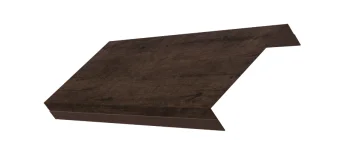 Фото Ламель обратная 125 жалюзи Texas 0,45 Print Elite Antique Wood TwinColor