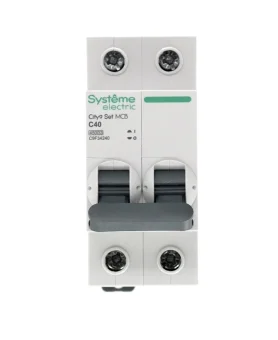 Купить Автоматический выключатель Systeme Electric City9 set ав с, 40 А, 2 Р, 4.5 kА, 230 В C9F34240 