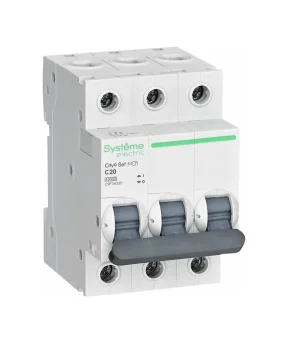 Фото Автоматический выключатель Systeme Electric City9 set ав с 20а 3p 4.5ka 400в C9F34320 