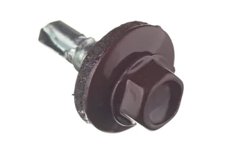 Купить Саморезы кровельные с буром 19х5,5 мм металл-металл коричневые(1 кг)