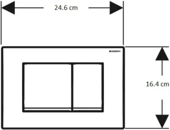 Инсталляция для подвесного унитаза Geberit Duofix Delta 458.163.21.1 с кнопкой смыва хром в интернет магазине Прораб Шоп
