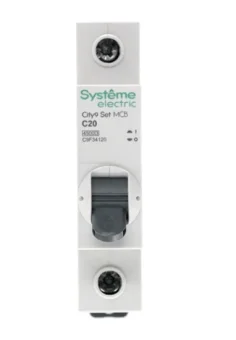 Купить Автоматический выключатель Systeme Electric City9 set ав с, 20 А, 1 Р, 4.5 kА, 230 В C9F34120 