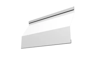 Фото Ламель забора жалюзи Milan Slim 0,45 Drap RAL 9003 сигнальный белый