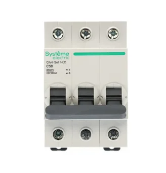 Купить Автоматический выключатель Systeme Electric City9 set ав с 50а 3p 4.5ka 400в C9F34350