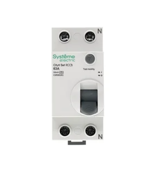 Купить УЗО Systeme Electric City9 set вдт а 2p 63а 30ма тип-a 230в C9R68225
