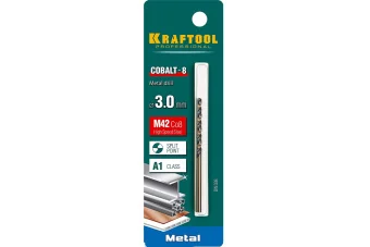 Фото Сверло по металлу KRAFTOOL COBALT 3мм