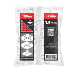 Купить СВП для тонкой основы Beorol 1.5 мм зажим ворота (100 шт.)					