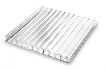 Фото Сотовый поликарбонат прозрачный 6 мм