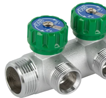 Купить Коллектор Водоснабжения Ф 1 х 3/4 ПОД ЕВРОКОНУС, FAR регулирующие на 4 контура