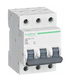 Фото Автоматический выключатель Systeme Electric City9 set ав с 10а 3p 4.5ka 400в C9F34310 