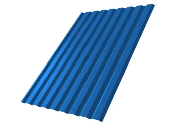 Фото Профнастил С20A 0,5 Satin RAL 5005 сигнальный синий