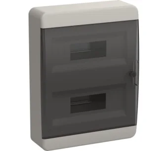 Фото Бокс IEK TEKFOR ЩРН-П-24 IP41 черная прозрачная дверь