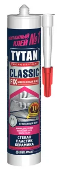 Фото Клей монтажный каучуковый Tytan Classic Fix прозрачный 310 мл