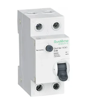 Фото Автоматический выключатель дифференциального тока Systeme Electric АВДТ City9 set 1p+n с, 40 А. 4.5 