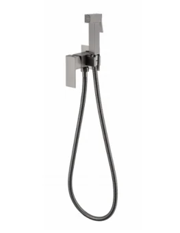 Фото Смеситель встраиваемый с гигиеническим душем Grocenberg GB002BG Графит