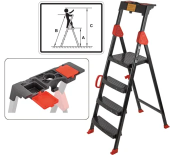 Фото Лестница-стремянка стальная "comfort", 5 ступеней