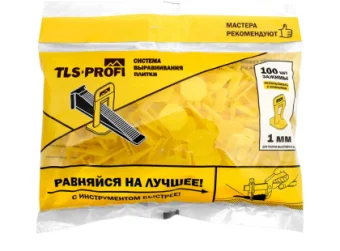 Фото Зажимы для СВП TLS-Profi 1,0 мм 100 шт					